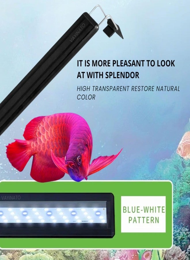 VAYINATO® (LY-60S (60 to 70 cm) Aquarium LED Light (Blue+White), Single Color Mode LED Light Ultra Slim Black Light for Fresh & Salt Water Tank | Water Proof with Extendable Bracket by Petzlifeworld - Image 2